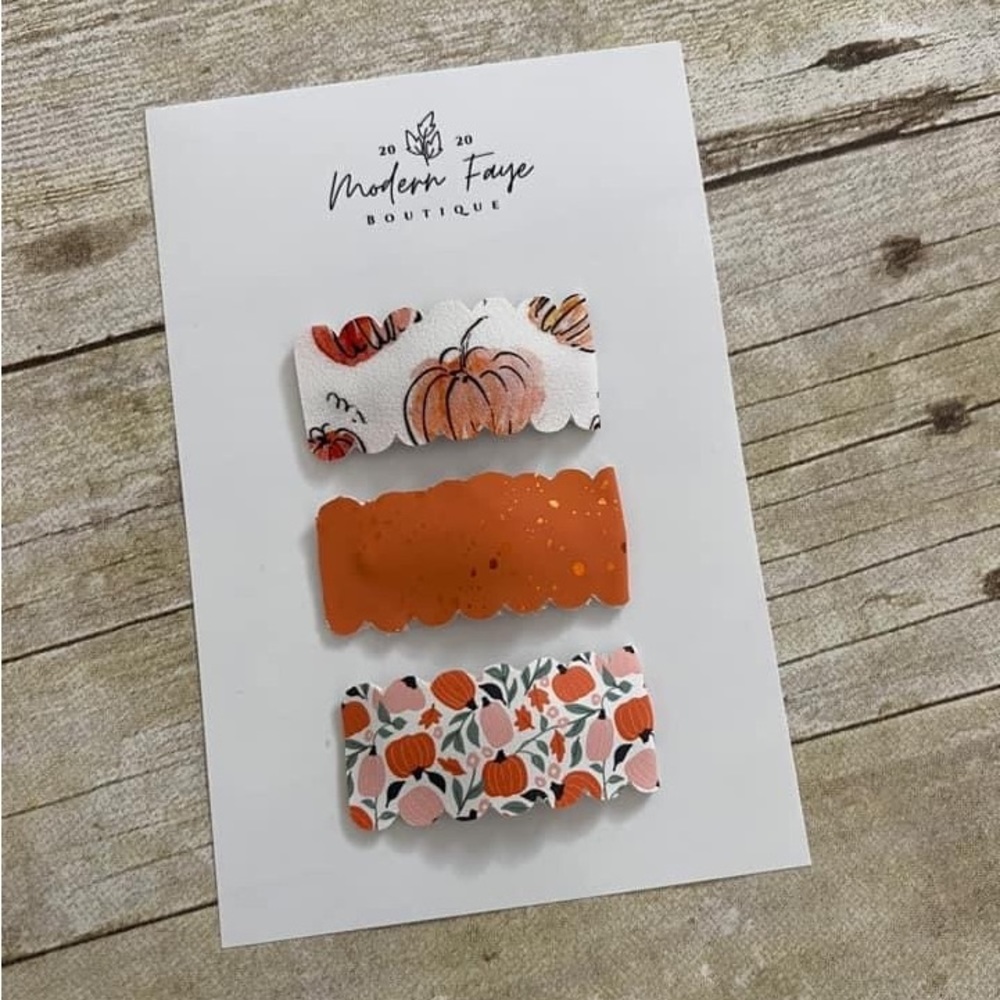 Pumpkins Everywhere Snap Clip Set